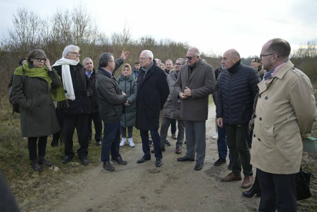 Inauguration du chantier de la centrale photovoltaïque de Boissise-la-Bertrand